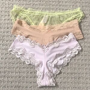 Bundle of 3 Victoria’s Secret Panties NWT Size Small